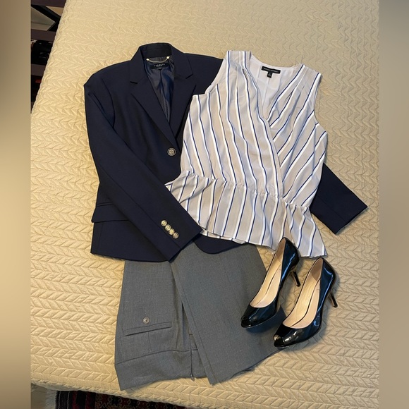 Long/Tall Talbots gray side zip pants, size 6, 34 inseam. Excellent condition. - Picture 8 of 8